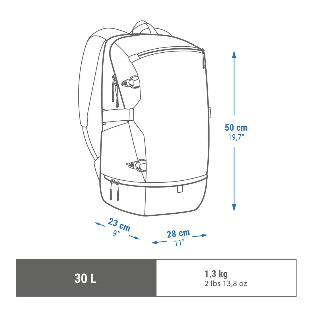 Hiking backpack 30L - NH Arpenaz 500