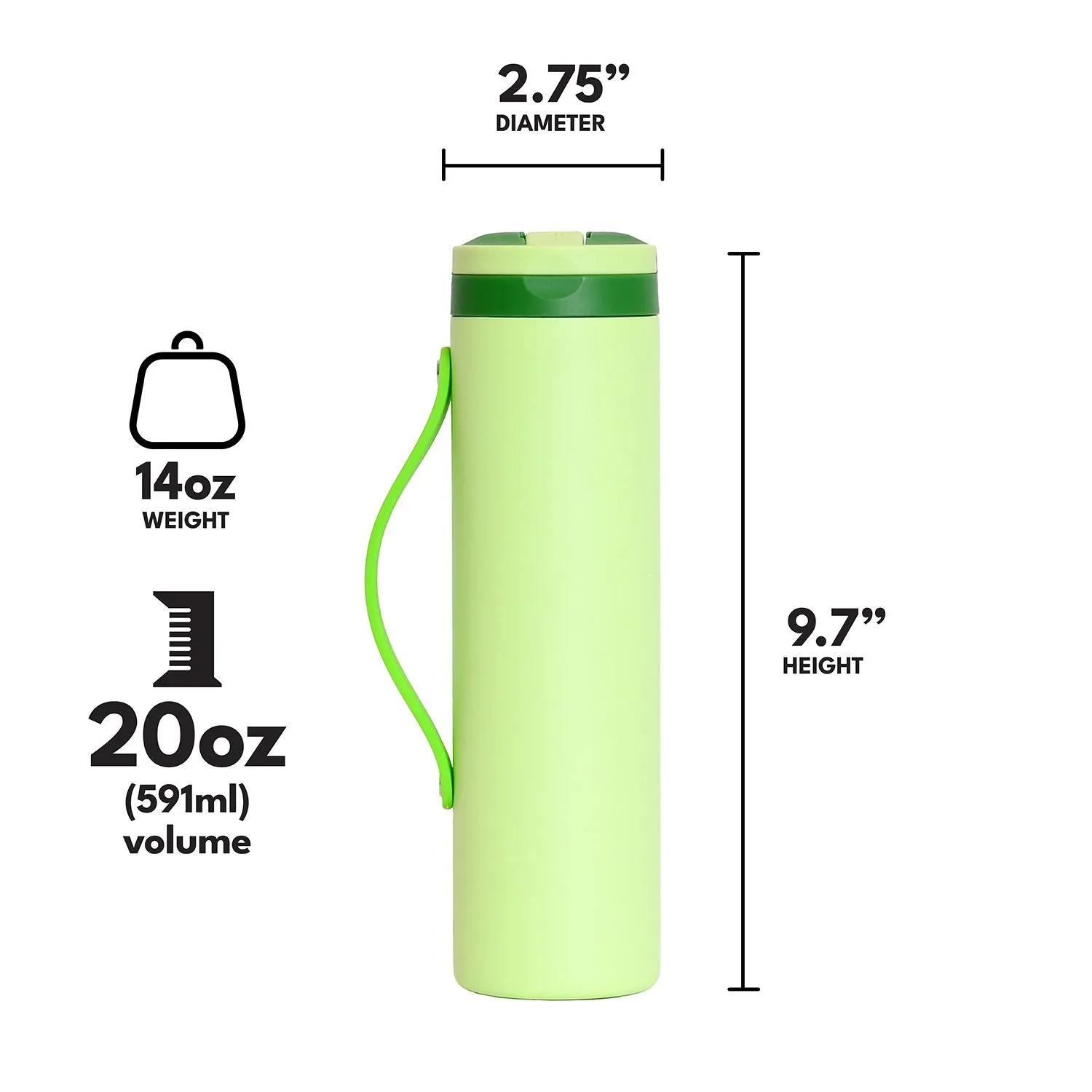 Iconic 20oz Sport Water Bottle - Island green