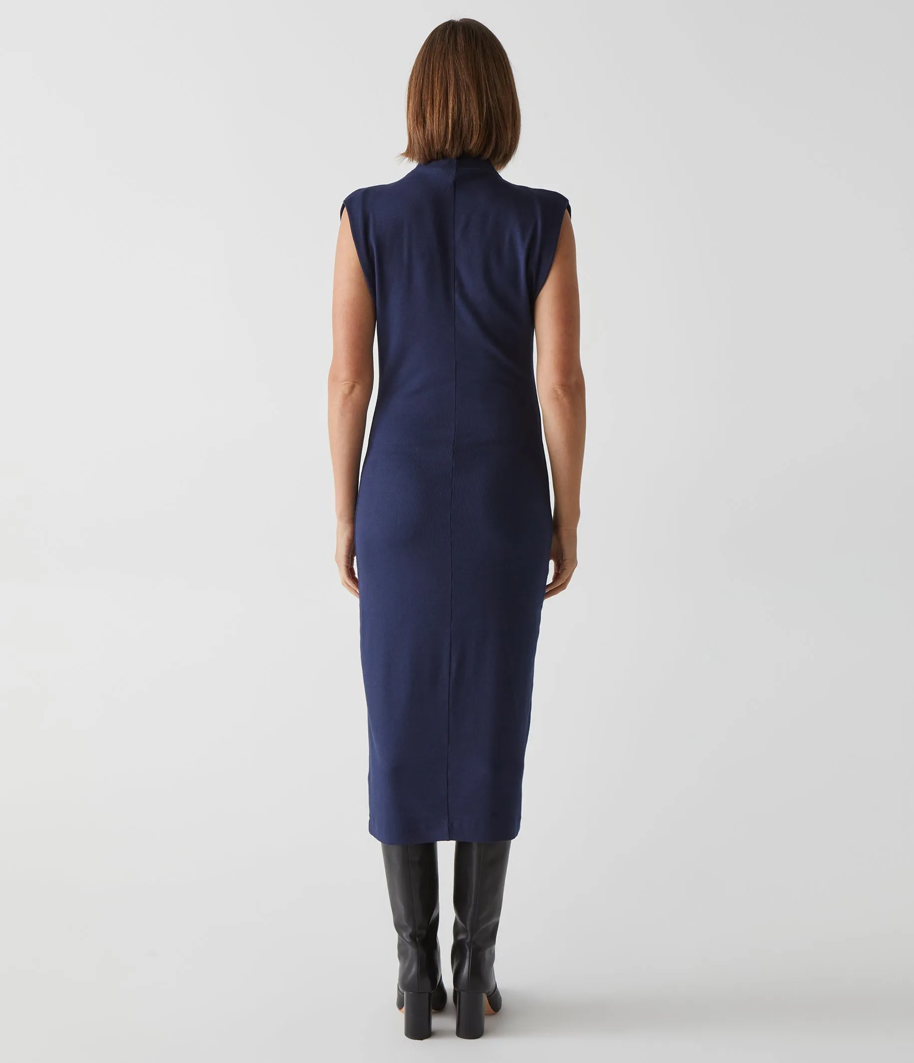 Iolanda Power Shoulder Dress