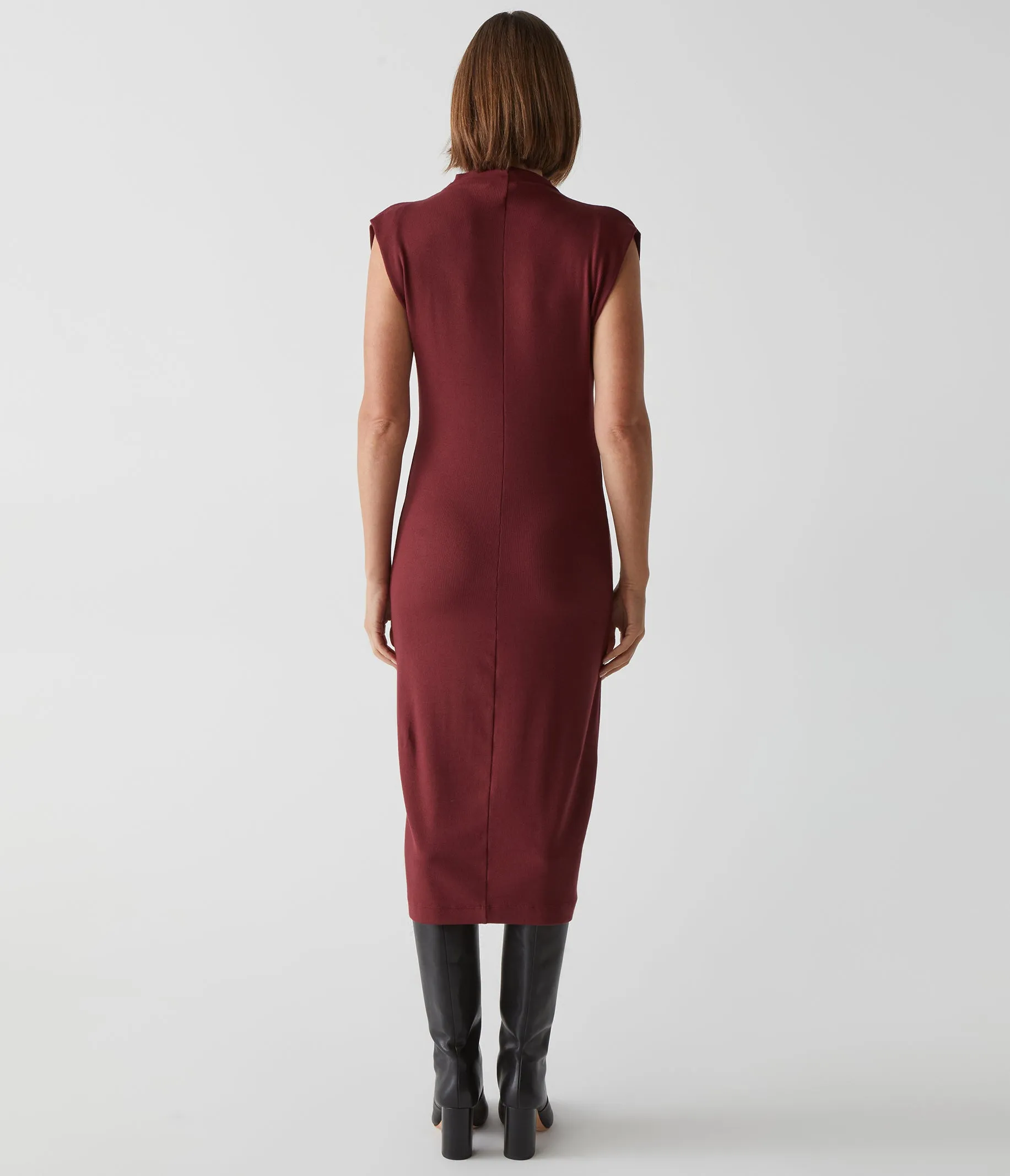 Iolanda Power Shoulder Dress