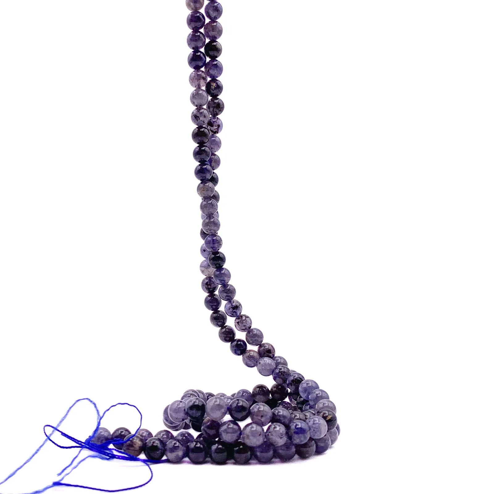 Iolite 6.5mm Smooth Rounds Bead Strand