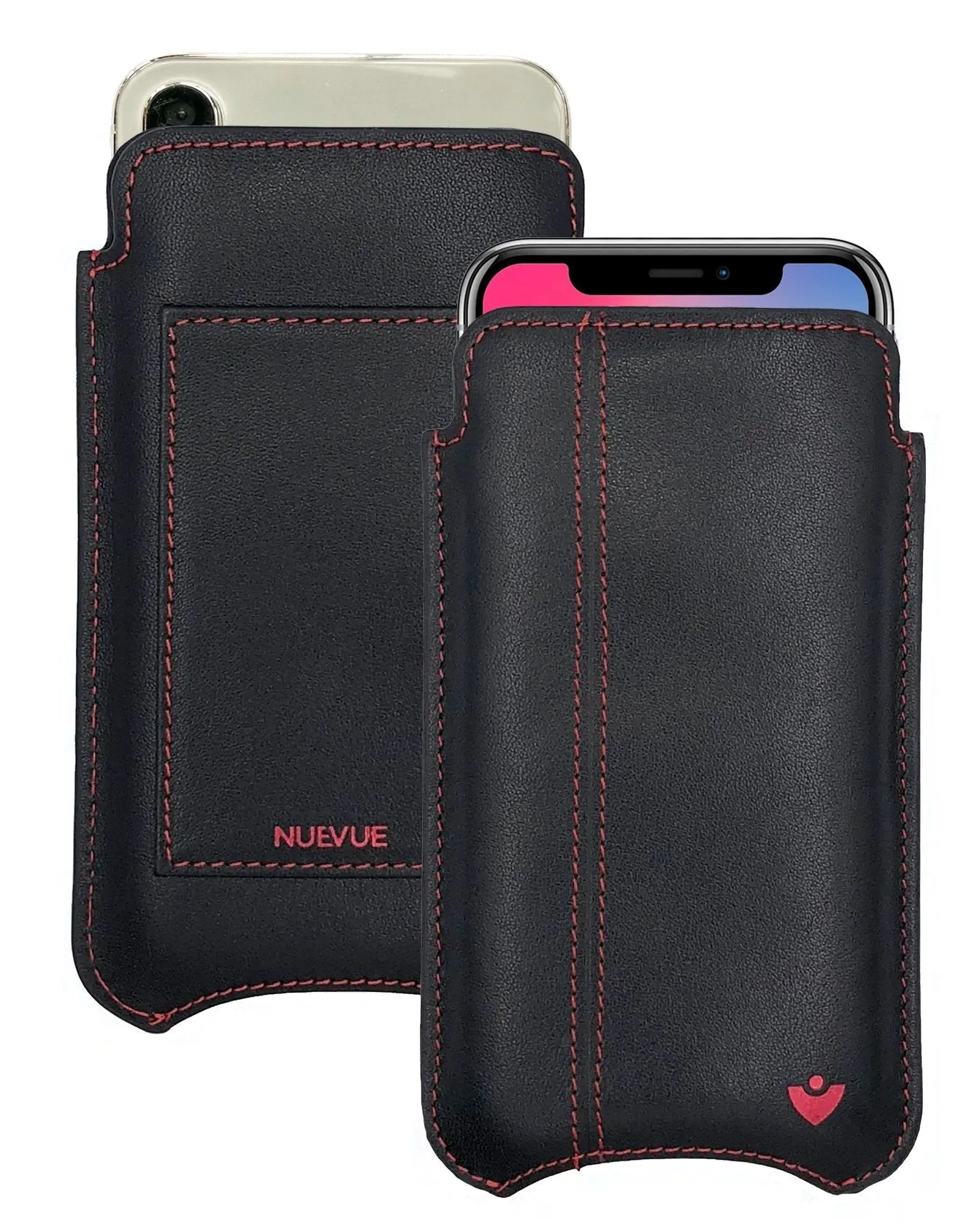 iPhone 11 Pro | iPhone X/Xs Wallet Case Screen Cleaning Sanitizing - Genuine USA Cowhide Leather