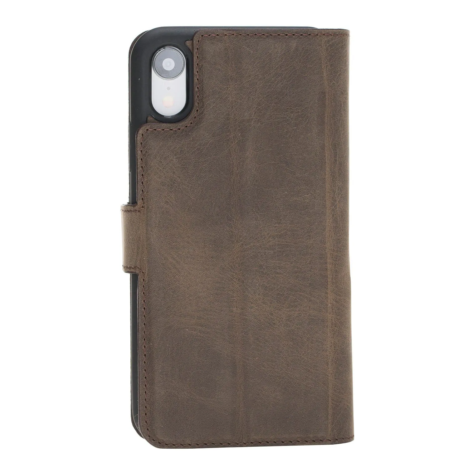 iPhone XR Dual Fold Magnetic Detachable Leather Wallet Case