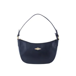 'Joven' Small Handbag - Navy Leather