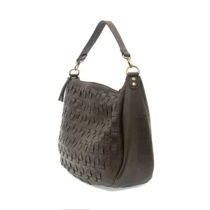 Kali Woven Slouchy Hobo Bag - L8146-98  -  Women's  CHARCOAL