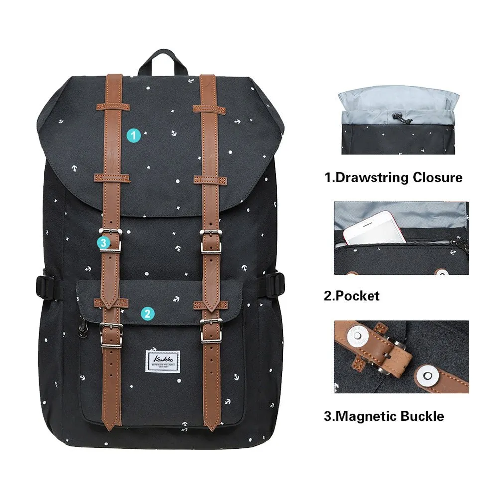 KAUKKO Backpack for city trips, EP5-13 ( Black / 14L )