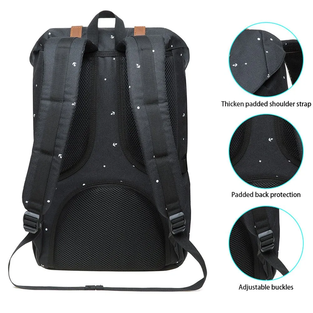 KAUKKO Backpack for city trips, EP5-13 ( Black / 14L )