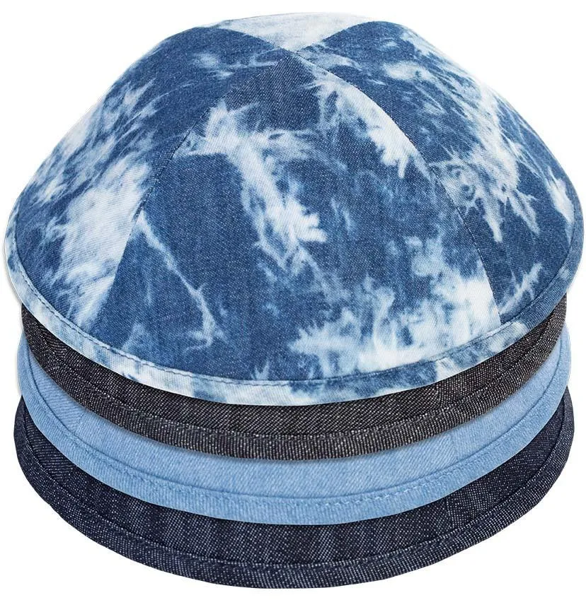 Kippahs In Denim Sold Individually.