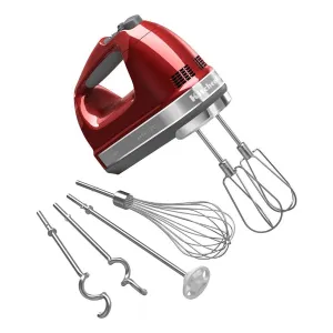 Kitchen Aid Handheld Mixer, 9 Speed, Empire Red