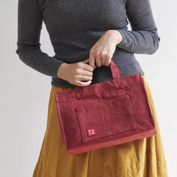 Kurashiki Hampu Canvas Tote Bag - Red Iron Oxide -