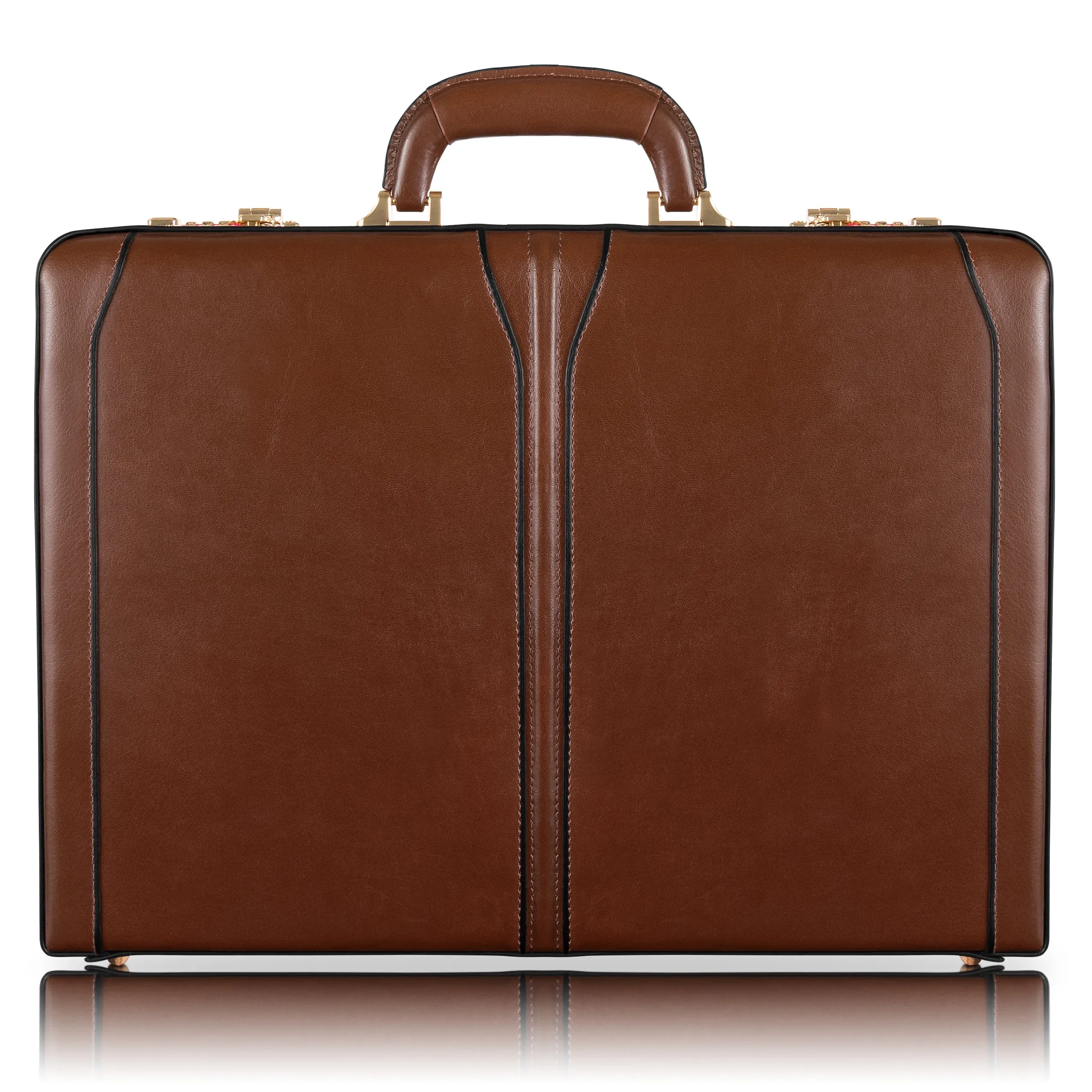 LAWSON | 4.25” Leather Attaché Briefcase