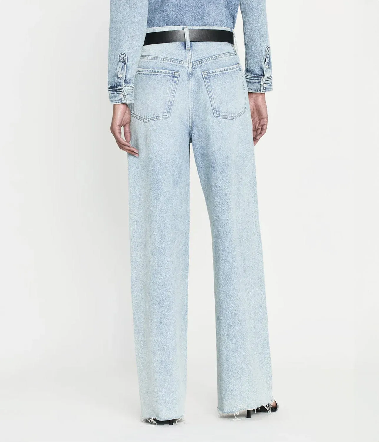 LE LOW BAGGY WIDE LEG JEAN- FIZZ INDIGO