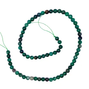 Lepidolite Green 6mm Smooth Rounds Bead Strand