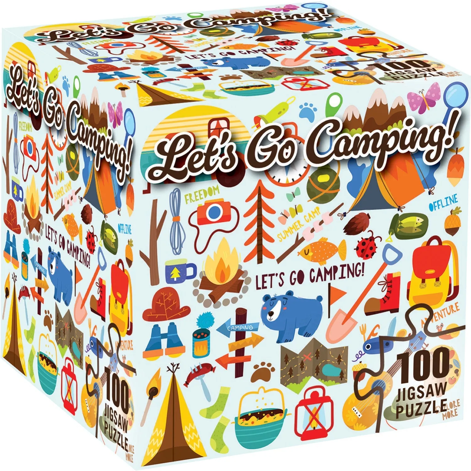 Let's Go Camping 100 Piece Jigsaw Puzzle