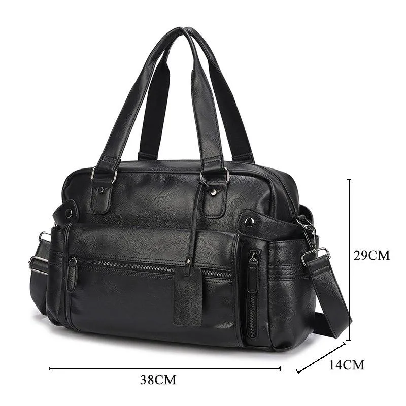 Luxury Leather Multipurpose Business Briefcase/Duffel Bag