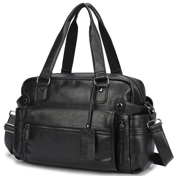 Luxury Leather Multipurpose Business Briefcase/Duffel Bag