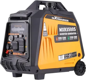 Maxpeedingrods MXR3500-DC-CA-V1 Dual Fuel Inverter Generator 3200W/3500W RV and Parallel Ready with CO Alert and Remote Start New Canada Only