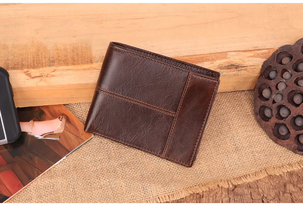 Men Vintage Leather Wallet J2069