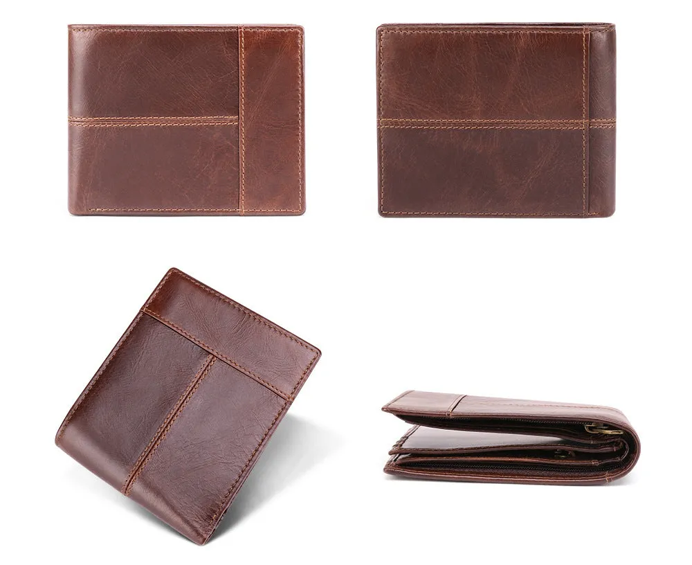 Men Vintage Leather Wallet J2069