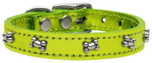 Metallic Bone Leather  Lime Green MTL 14