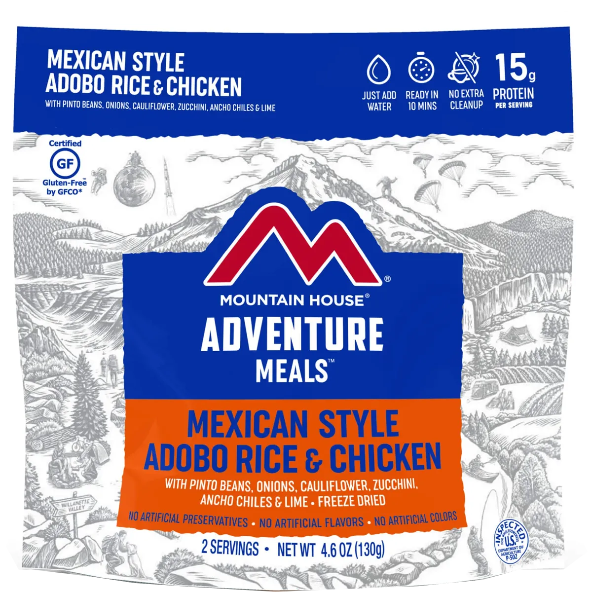 Mexican Style Adobo Rice Chicken  (2 Servings)