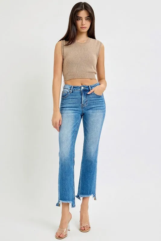 Mid Rise Tummy Control Bootcut Jeans