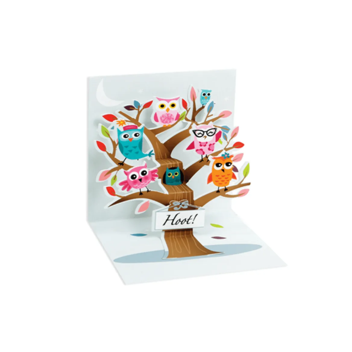 Mini Little Owls Pop Up Card