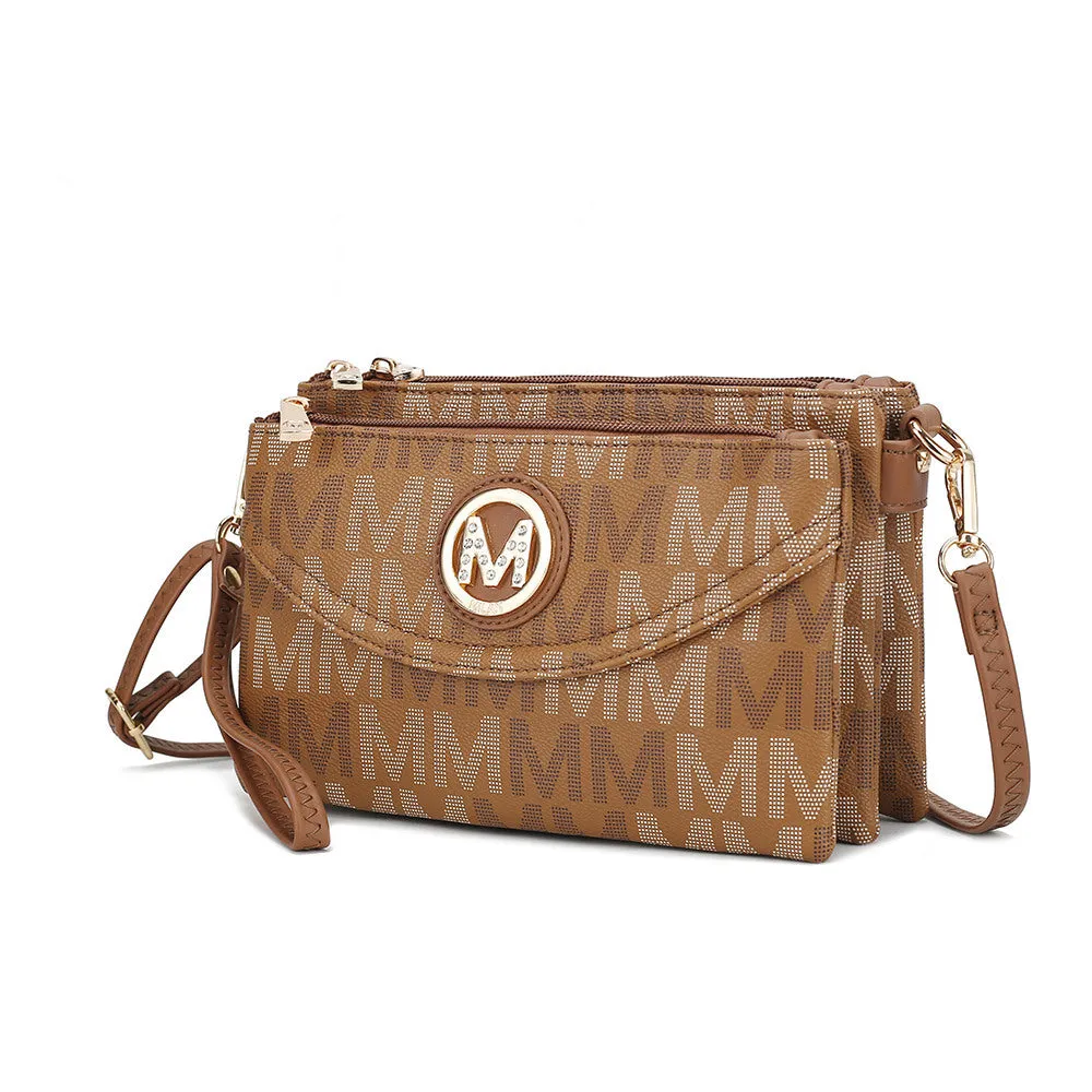 MKF Collection Ishani Signature Crossbody handbag Women by Mia k