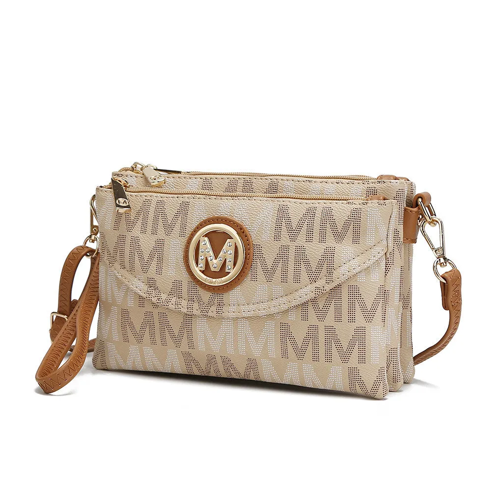 MKF Collection Ishani Signature Crossbody handbag Women by Mia k