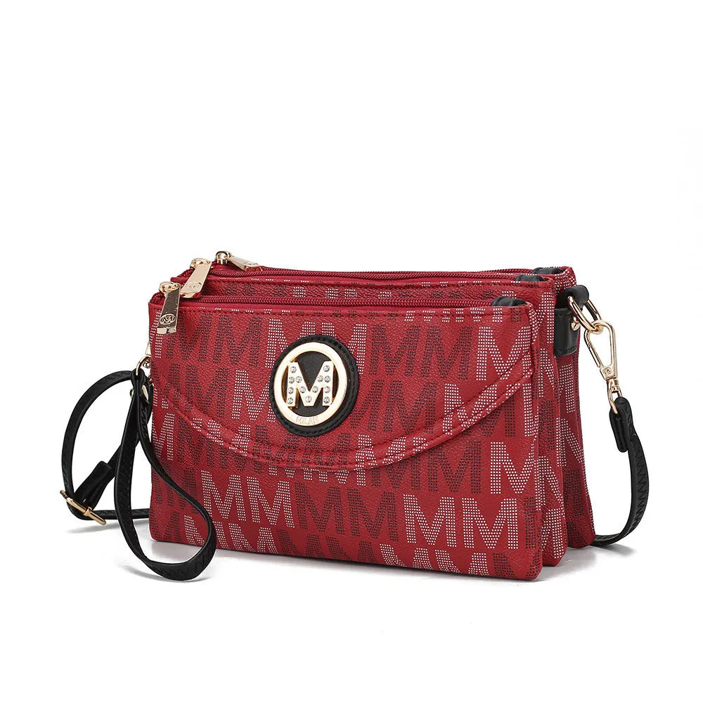 MKF Collection Ishani Signature Crossbody handbag Women by Mia k