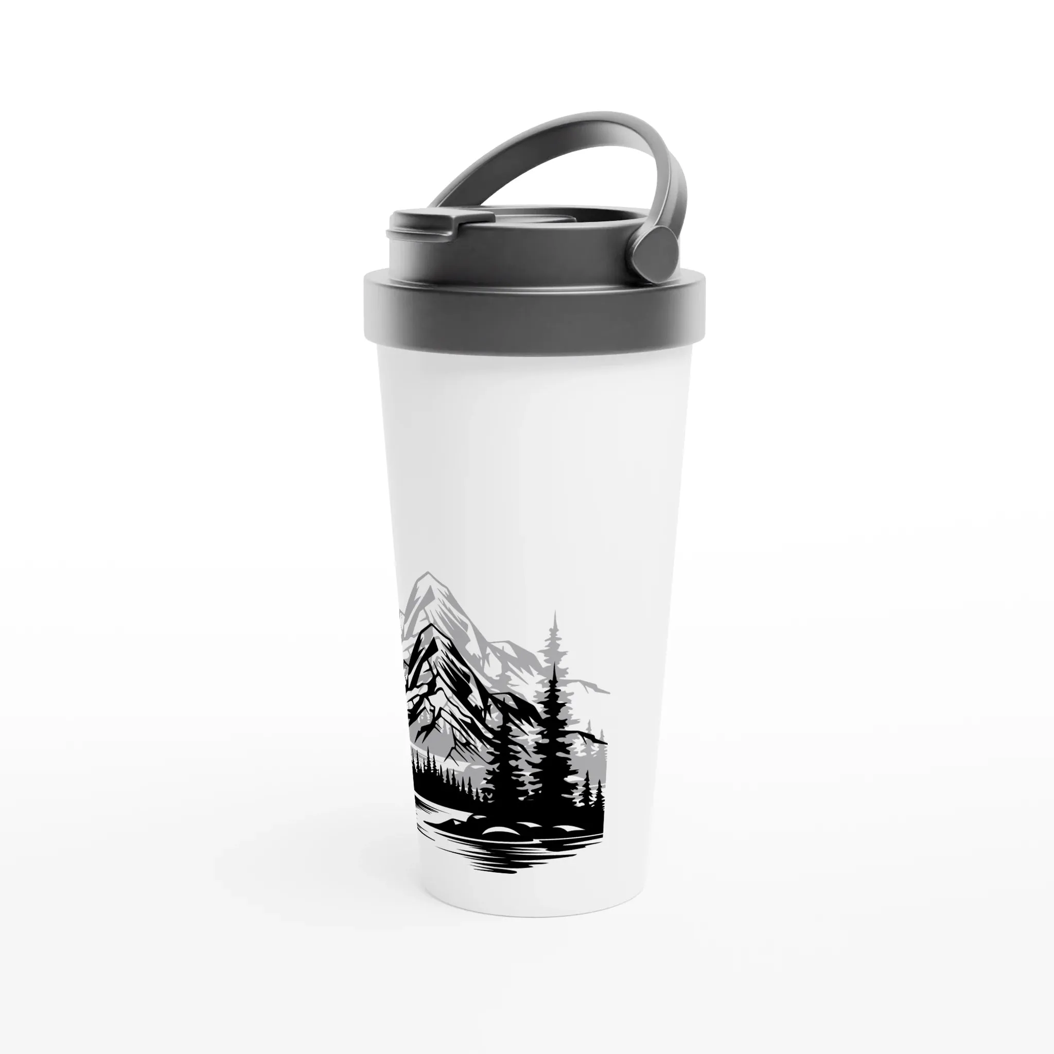 Mountain & Pine Tree Silhouette Tumbler