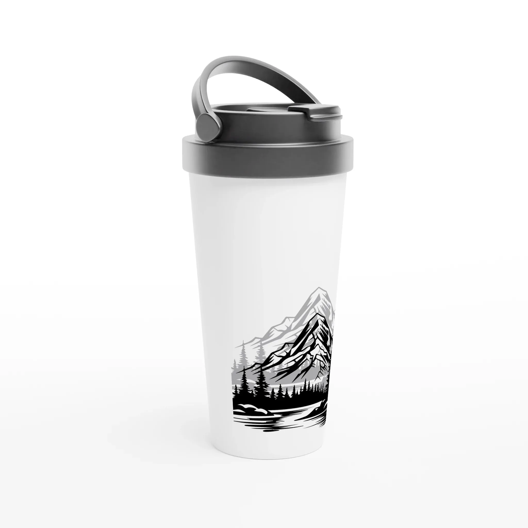 Mountain & Pine Tree Silhouette Tumbler