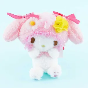 My Melody Flower Ribbon Plushie - Medium