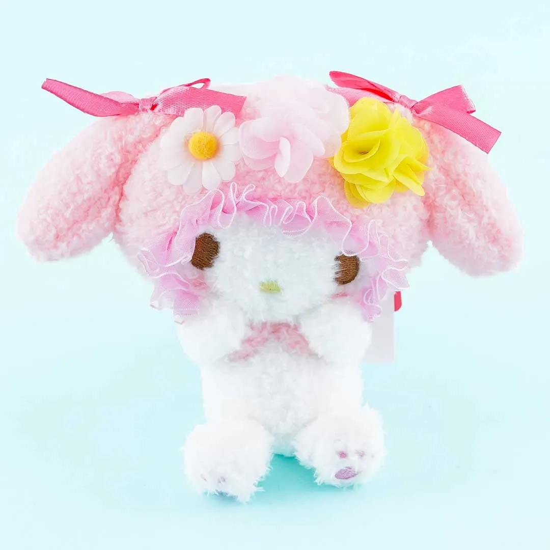 My Melody Flower Ribbon Plushie - Medium