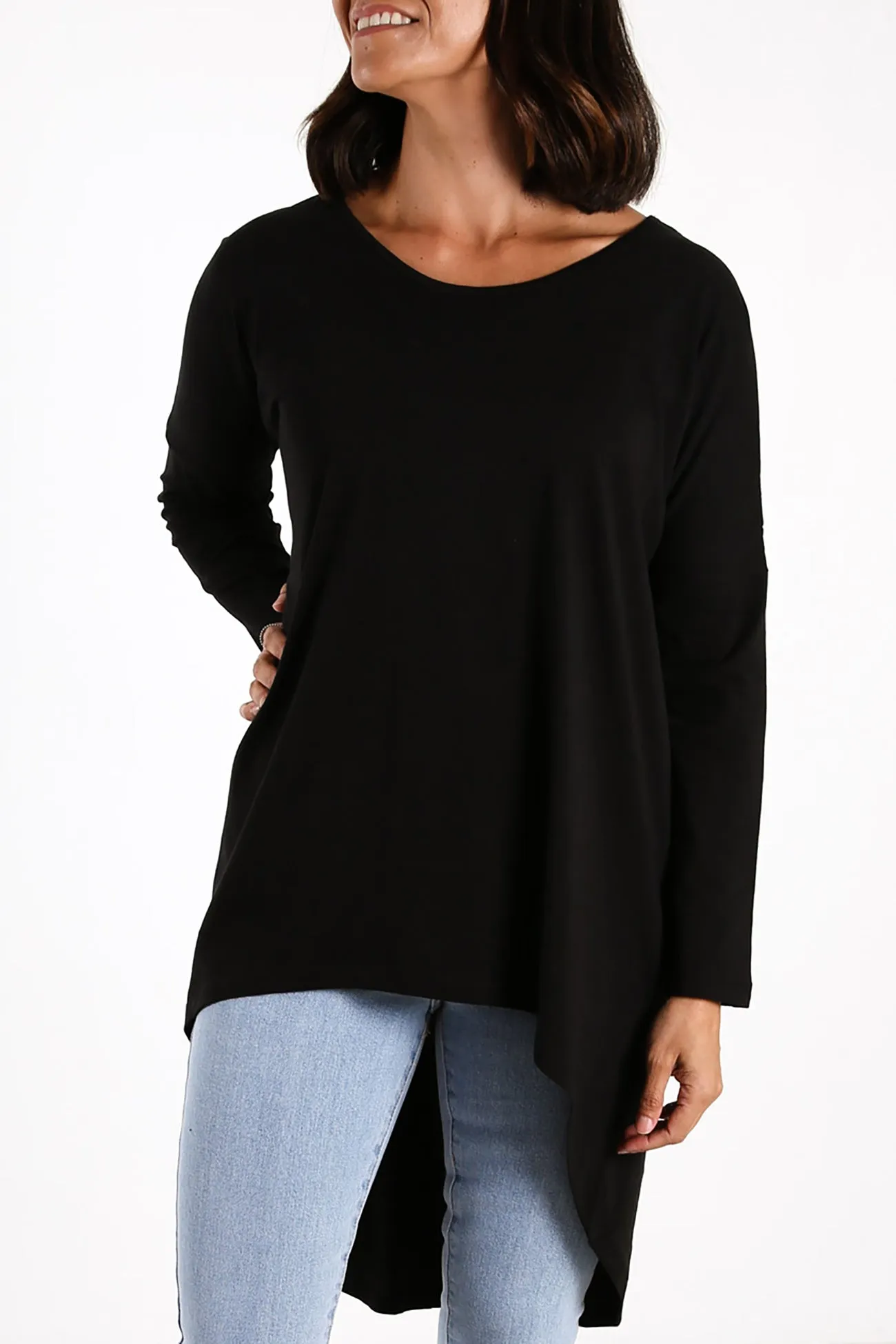 Nelly Long Sleeve Top Black