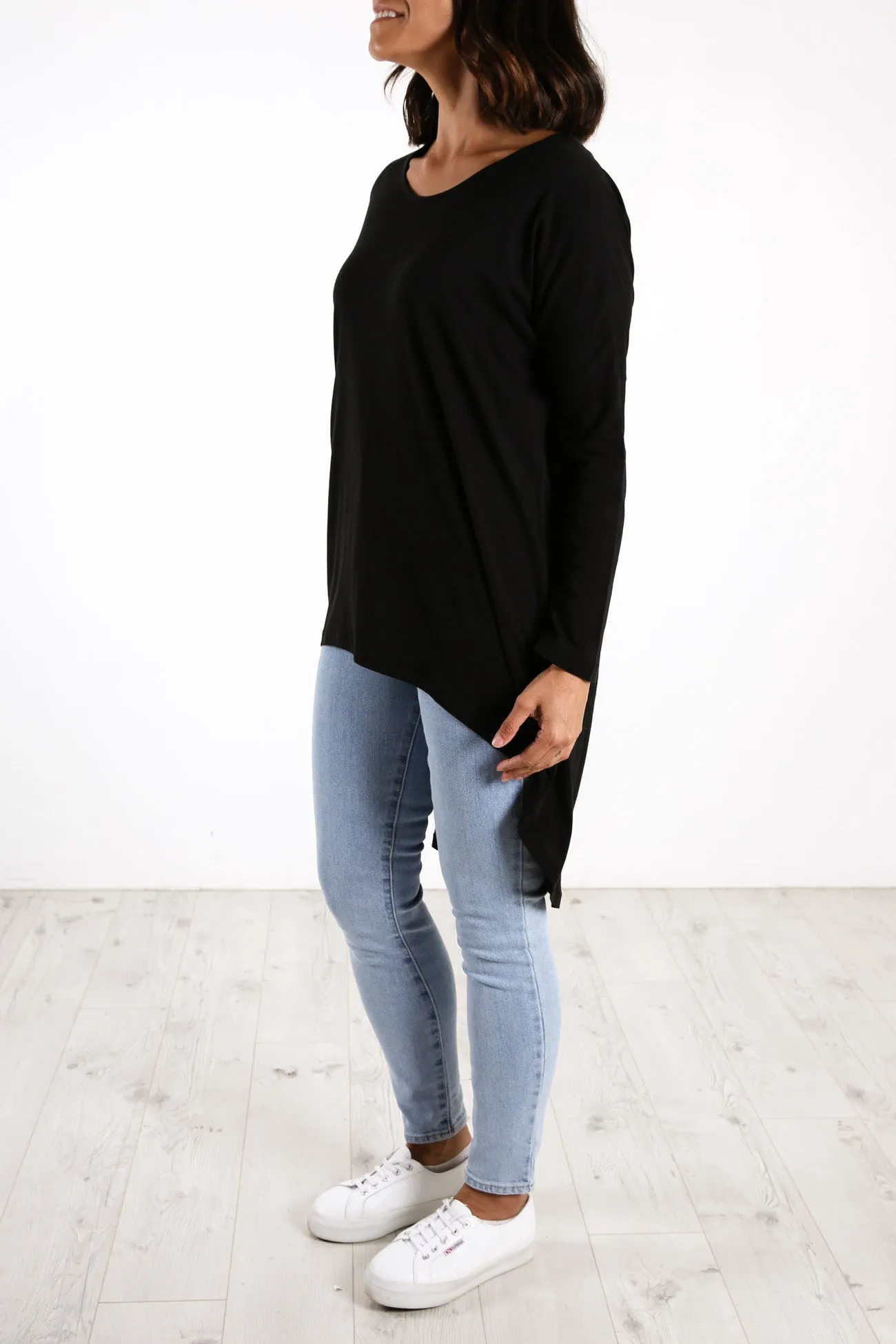 Nelly Long Sleeve Top Black