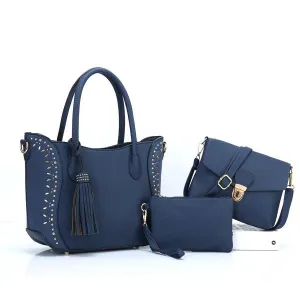 New Classical Lady handbag Set Navyblue