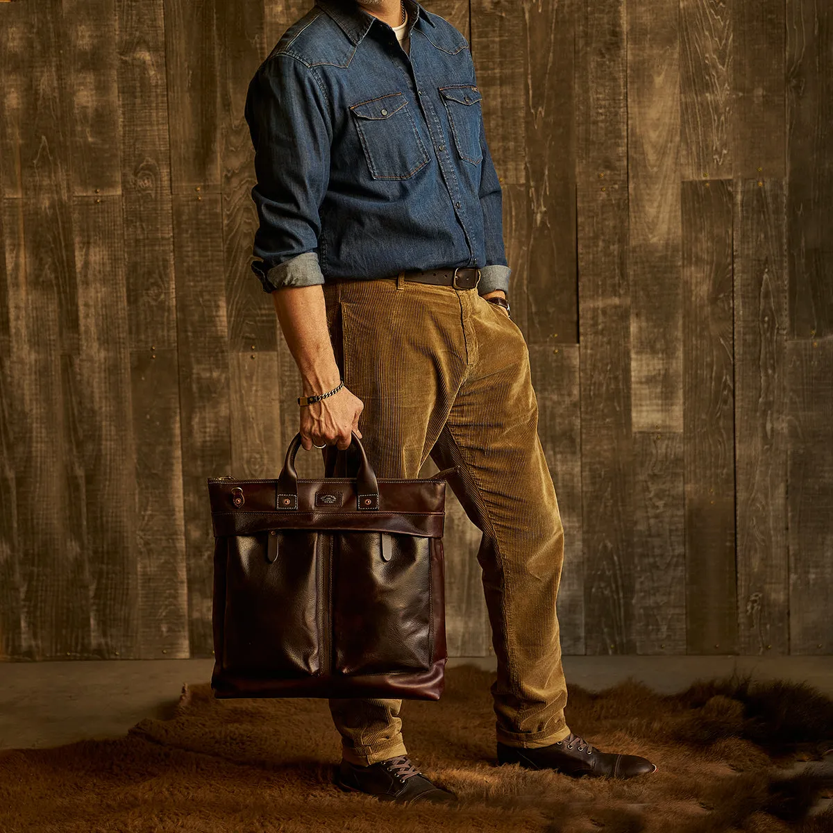 No.160 Primo Tote | Horsehide Brown