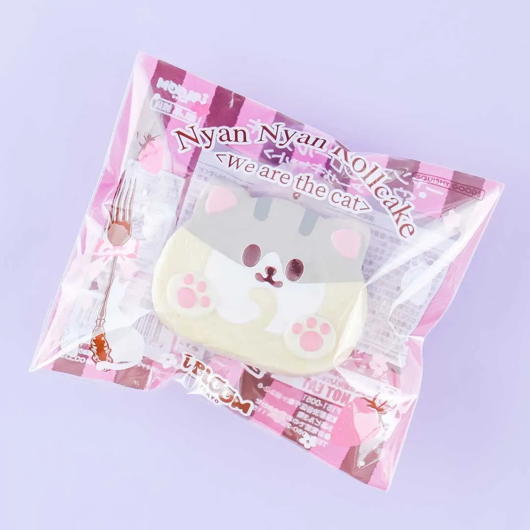 Nyan Nyan Roll Cake Squishy Charm - Ash