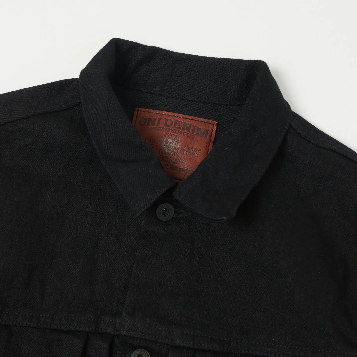 ONI 02516P-ZR-BK Secret Denim Type II Denim Jacket - Black One Wash