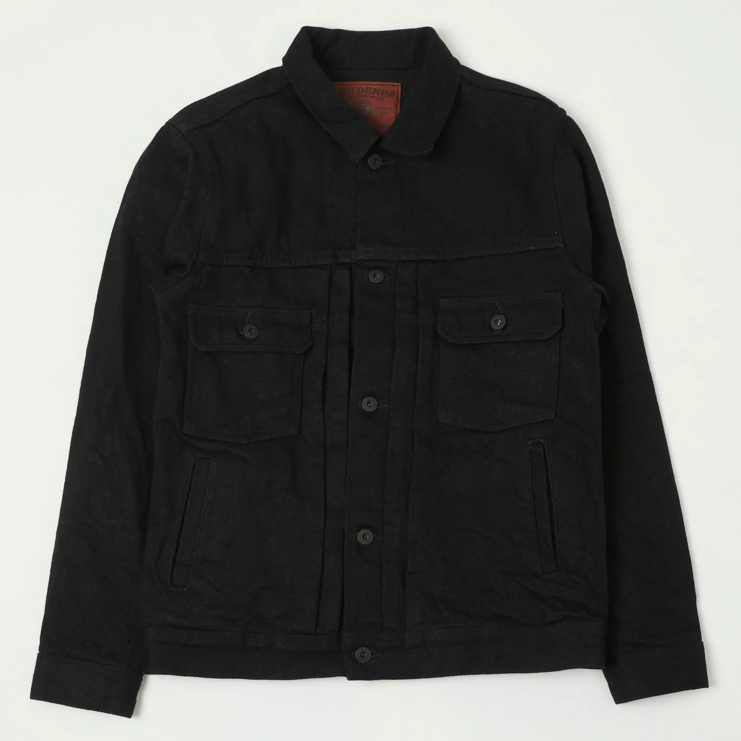 ONI 02516P-ZR-BK Secret Denim Type II Denim Jacket - Black One Wash