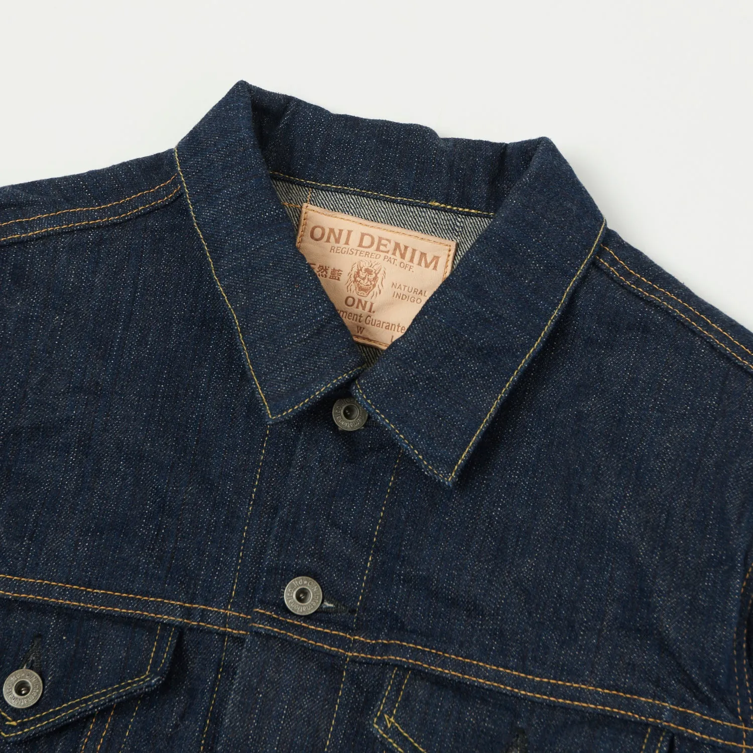 ONI 02527P Kiwami 16oz Type III Denim Jacket - One Wash