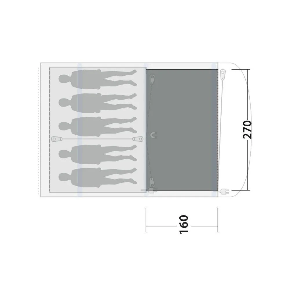 Outwell Lindale 5PA Flat Woven Carpet