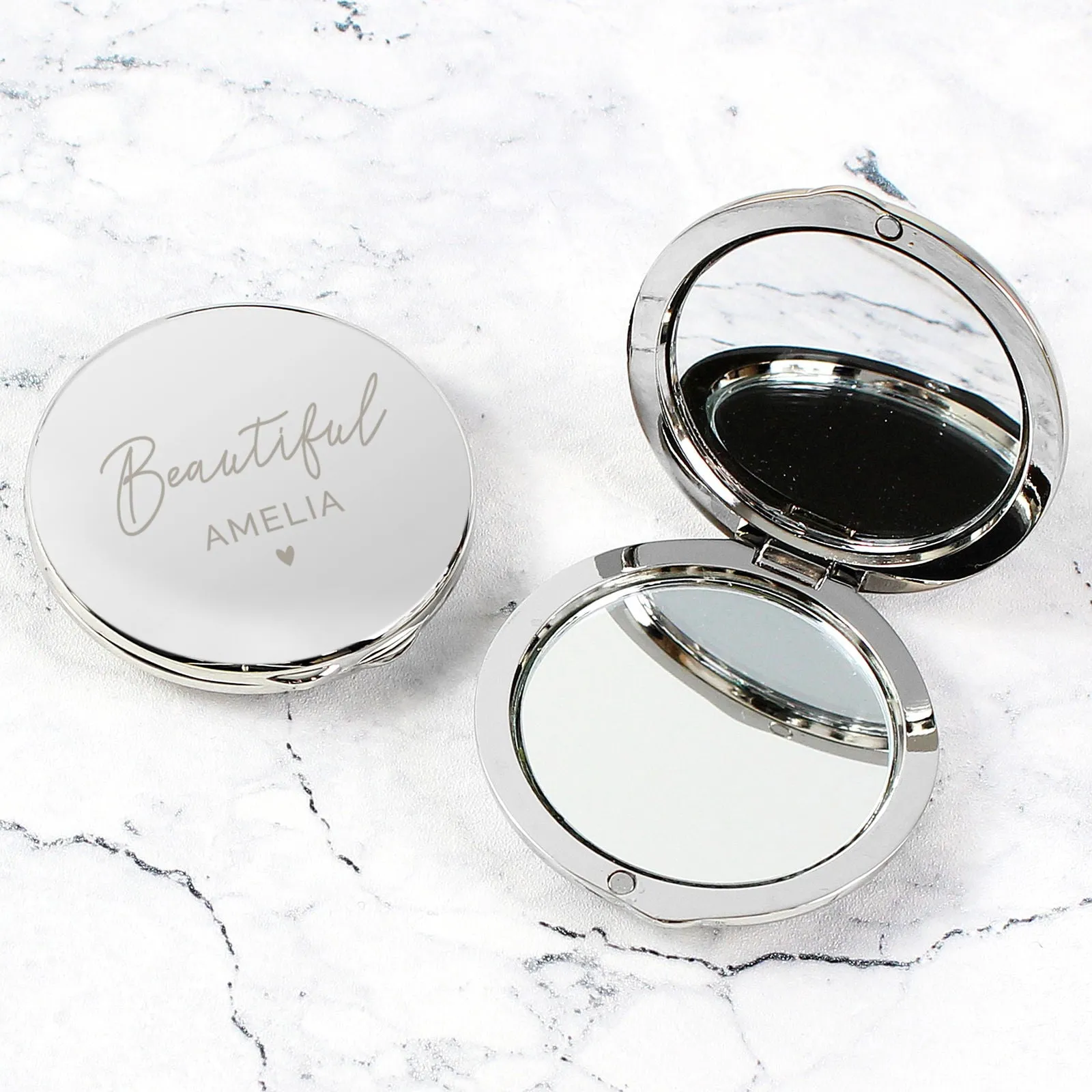 Personalised Beautiful Compact Mirror