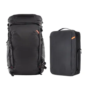 PGYTECH OnePro Flex Backpack - Modular Camera & Drone Gear Bag with Insert Organizer, Quick-Access Pockets, Laptop Compartment, Tripod Holder, Anti-Lost Apple AirTag Pocket & Weather-Resistant Design for Outdoor Photography & Travel