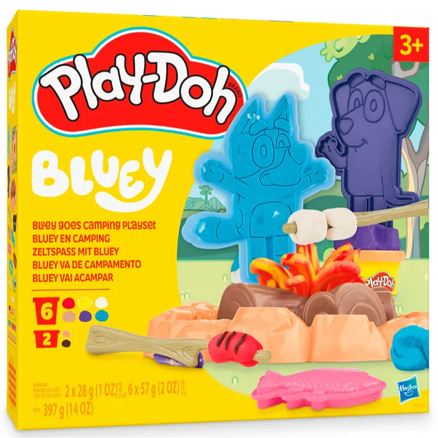 PLAY DOH  BLUEY GOES CAMPING PLAYSET