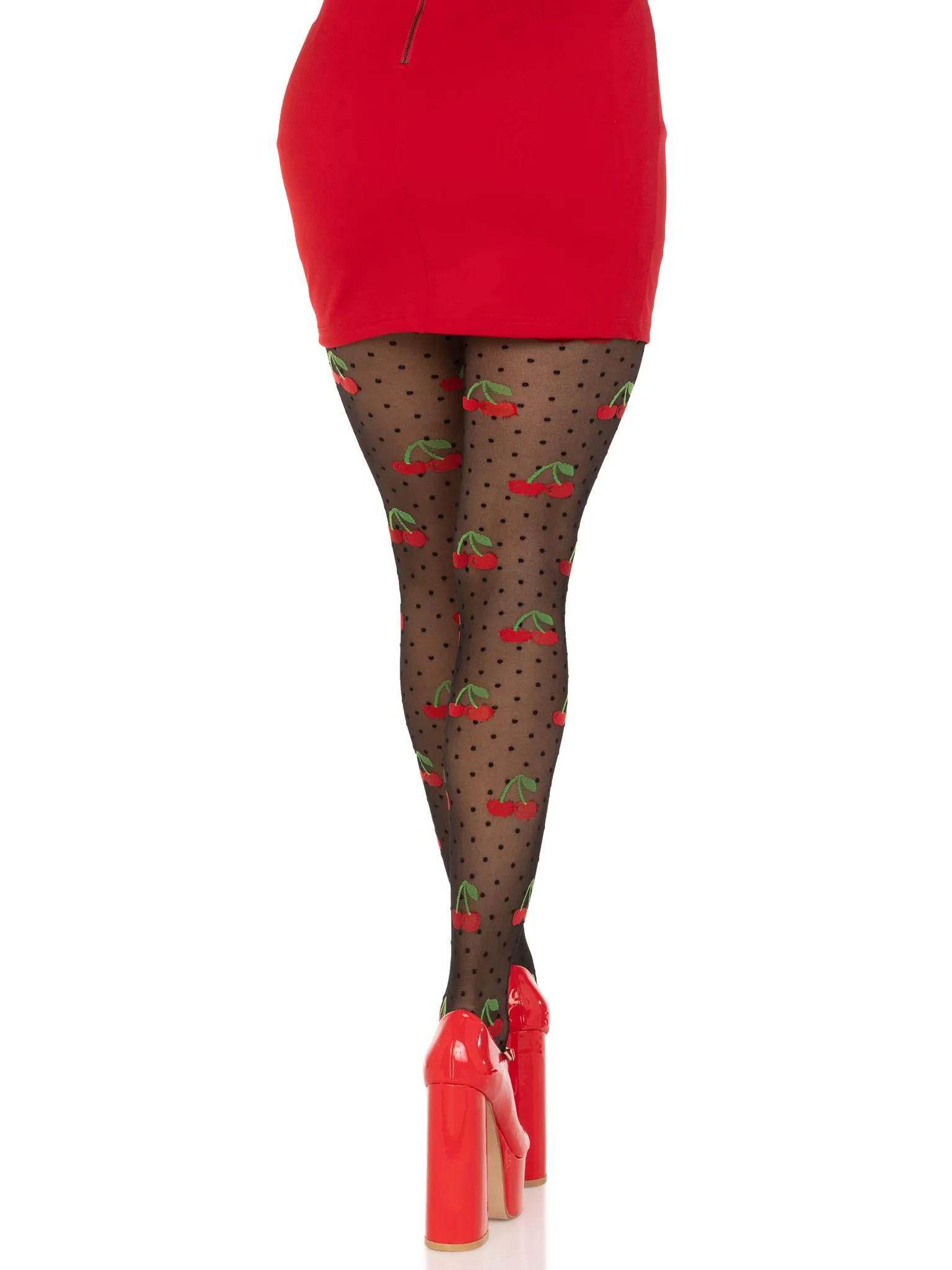 Polka Dot Cherry Tights