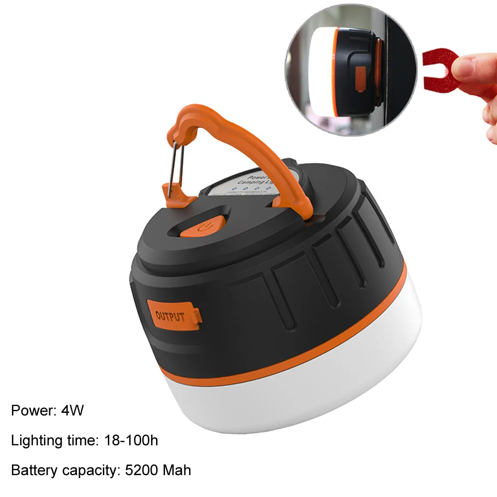 Portable Camping Lantern, Mini Rechargeable Tent Light,Emergency Light