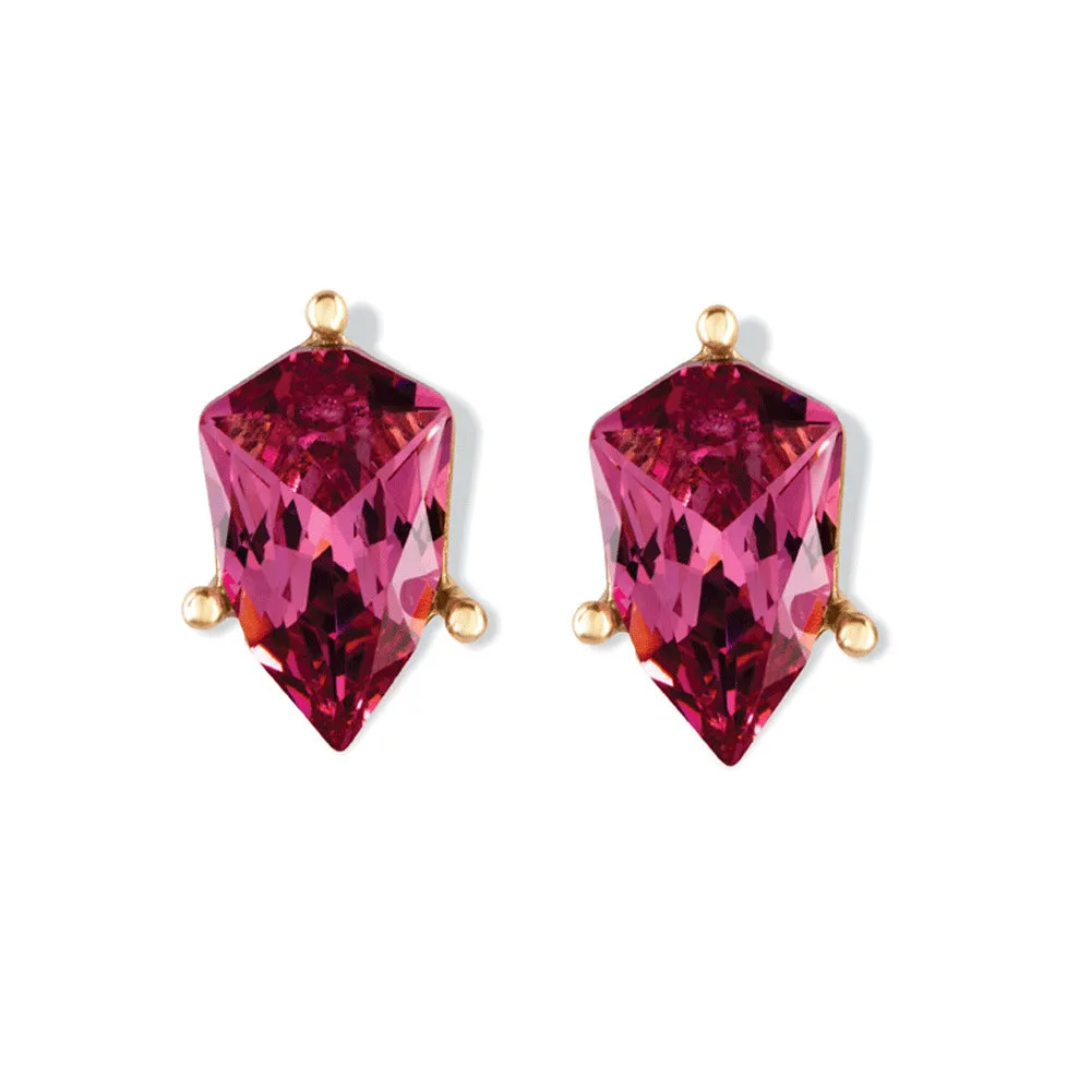 Precious Mauve Stud Earrings