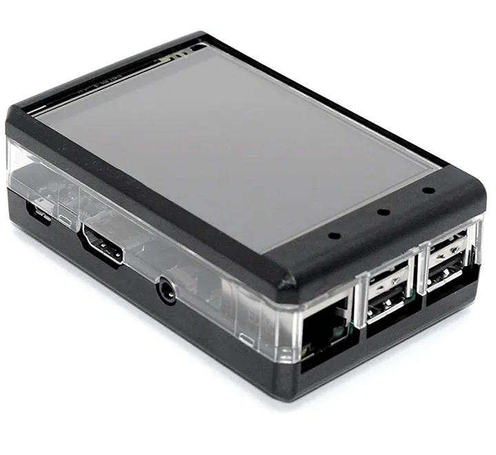 Protective Black Case for Raspberry Pi 2, 3, 3B  and 3.2" LCD